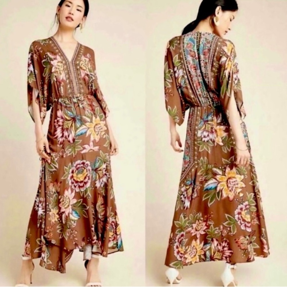Anthropologie Farm Rio Valentina Maxi Dress S